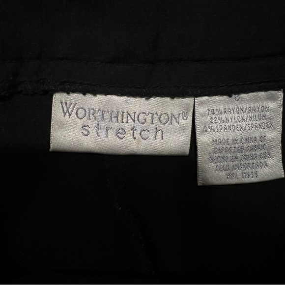 Worthington Stretch Vintage 6 Straight Leg Cropped Ankle Pant P - Picture 5 of 5